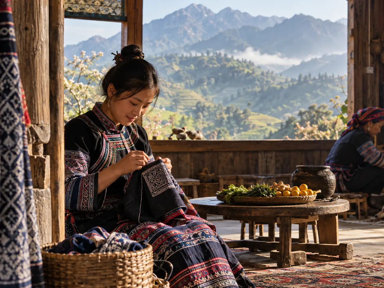 Một chiều ở nhà người Mông